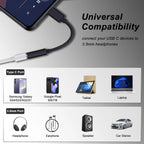 Type C to 3.5mm Headphone Adapter USB-C 3.5 Jack Audio Cable for Huawei P30 Xiaomi Samsung Oneplus Earphone Audio Adapter