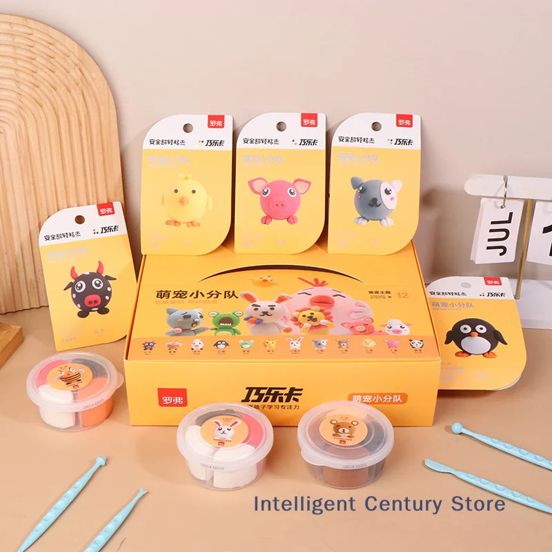 Air Dry Clay Kit For Kids, Creative Molding Clay Gift Kits With Tools, Super Light DIY Soft Clay Toys Gift Box Set Gifts