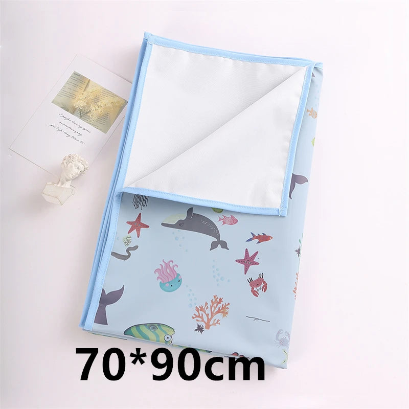 Big Sizes Infant Baby Changing Mat Cover Diaper Mattress Bed Changing Blanket PU Waterproof Soft Easy Clean Picnic Mat
