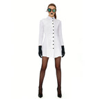 Carnival Party Men Women Long White Coat Nurse Doctor Costume Mad Scientist Cosplay Halloween