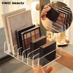7-Compartment  Makeup Organizer Desktop Eye Shadow Palette Display Box Makeup Blush Cosmetics Shelf Make up Tools Storage Holder
