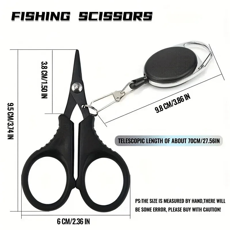 Stainless Steel Fishing Scissor Plier Cut PE Braid Line Cutter Plies Carp Fishing Accessories Tools