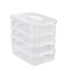 Building Blocks Storage Box Transparent Visibility Tool Classification Boxes Moisture-Proof Grid Drawer Stackable Casket