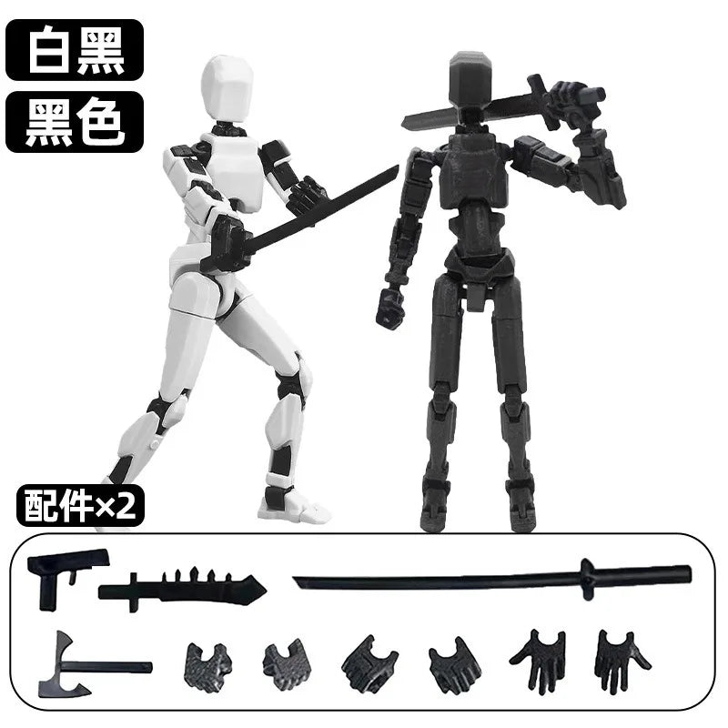 13 Action Figure Titan Multi-Jointed Movable Shapeshift Robot T13 Action Mannequin Character And Dog Figure Toys Gifts