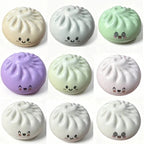 Glitter Dumplings Stress Relief Toy Bun Squishy Toy Fidget Premium Soft Slow Resilience Stress Relief Sensory Squeeze Toy