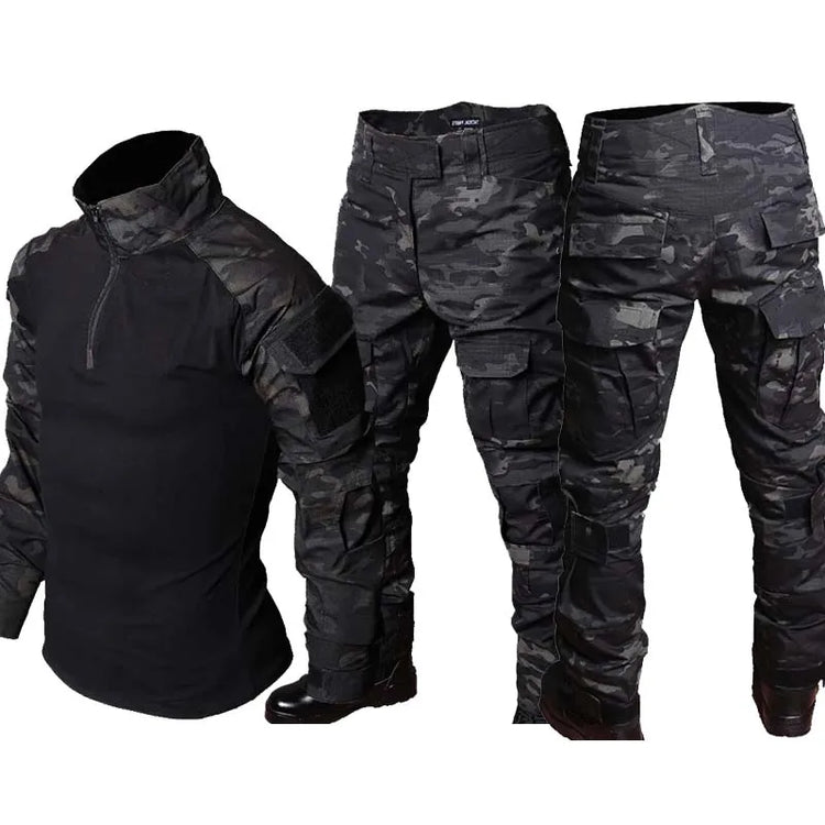 MCBK Tactical Uniform Combat Suits Milit Camouflage Suit Hunting Shirts Pants Fishing Trainning Airsoft Paintball Clothes Sets
