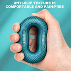 Silicone Finger Grip Strengthener Ring Adjustable Resistance Hand Wrist Exercise for Carpal Tunnel Relief Gym Home Training