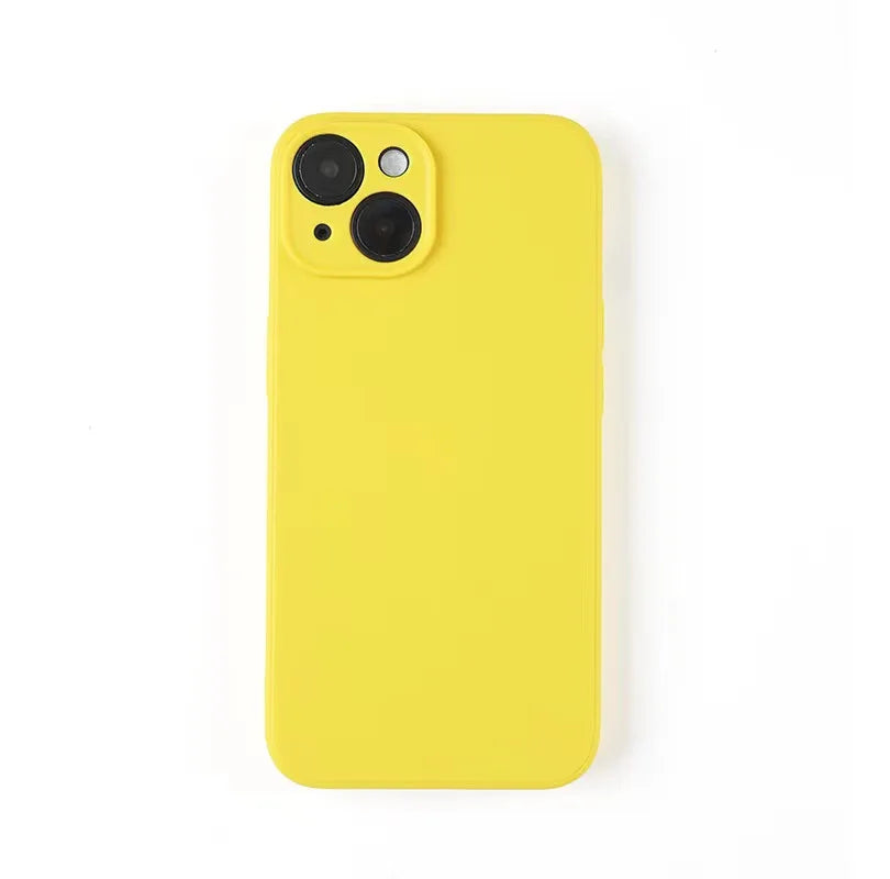 Liquid Silicone Phone Case for iphone 13 mini 14 15 Pro Max 15 Plus Candy Color Soft Back Cover Cases