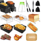 Air Fryer Accessories Set for  Ninja Foodi Max Dual Zone Air Fryer AF400EU/AF300EU/AF451EU  With Silicone Air Fryer Mold Baking