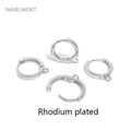 14K Gold Plated Brass Earrings Hooks Round Hoop Earrings,Earring Fixtures,Fasteners For Earrings,DIY Earring Making Accessories