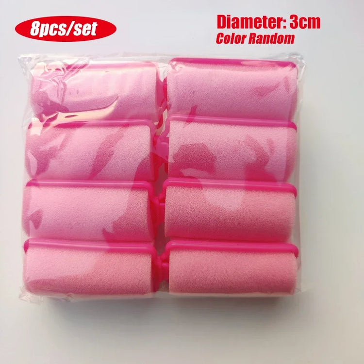 6-14pcs Soft Magic Sponge 6 Sizes Foam Hair Rollers DIY Hairdressing Tool Kit Women Styling Not Hurt Hair Heatless Curlers
