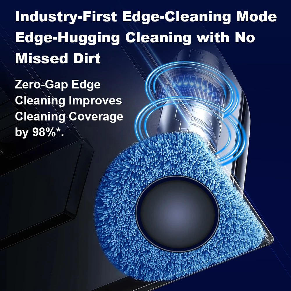 Liectroux G9 Robot Window Cleaner,10000Pa,Dual Vibrating Bionic Arms,8-Way Water Pump Spray,Nano Cleaning Squeegee,Smart Memory