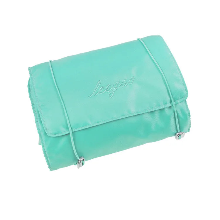4-in-1 Removable Makeup Bag Foldable Travel Cosmetic Organizer Waterproof Nylon Multi Pocket Toiletry Storage Bag