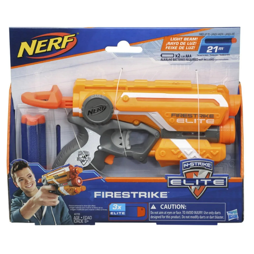 Hasbro Nerf Elite Firestrike Outdoor Game Role Play Nerf Gun light beam targeting Toy for Kids Birthday Christmas Gift A0709