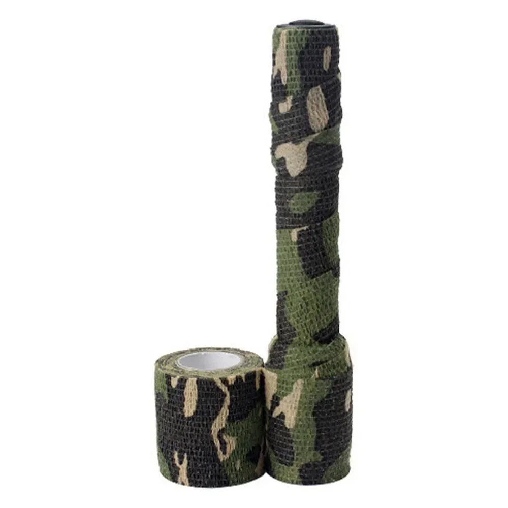 Tactical Camo Tape Hunting Self-Adhesive Wrap Stretch Bandage Outdoor Gear Concealment Cylindrical Object Protection Accessories
