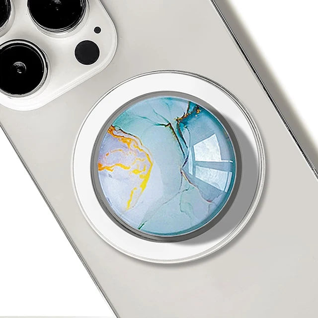 For Magsafe Cellphone Grip Socket, Stylish Foldable Magnetic Phone Holder Stand, For iPhone 17 16 15 14 13 12, For Samsung Serie