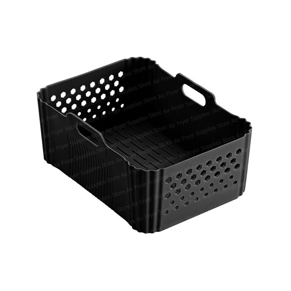 Air Fryer Mold for Ninja Double Stack XL SL400 SL401 AF400 Reusable Silicone Baking Tray for 7.6L-9.5L Deep Fryer Accessories