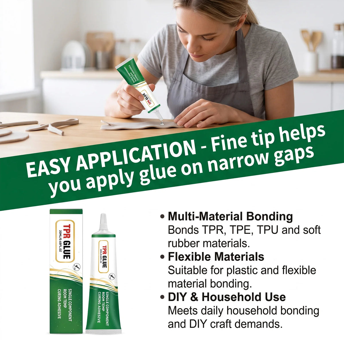 TPR Glue Flexible Adhesive For Squishy Toys TPR TPE TPU Rubber Plastic Clear Bonding DIY Handcraft Craft Repair Soft Materials