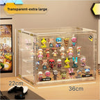 1/2/4 pcs Containerized Designs Acrylic Organizer for Collectible Figures High Definition Transparent Miniature Display Case