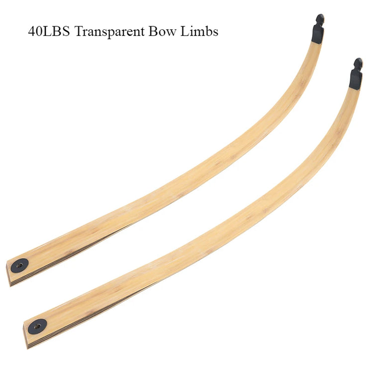 BLACK HUNTER 60'' Recurve Bow 25-60lbs Right/Left Hand Bow Tech Wood Traditional Bow Wooden Split Archery Bow For Hunting