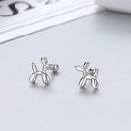 Korean 925 Silver Needle Tragus Piercing Helix Studs Earrings for Women 2Pcs Butterfly Heart Trendy Ear Piercing Body Jewelry