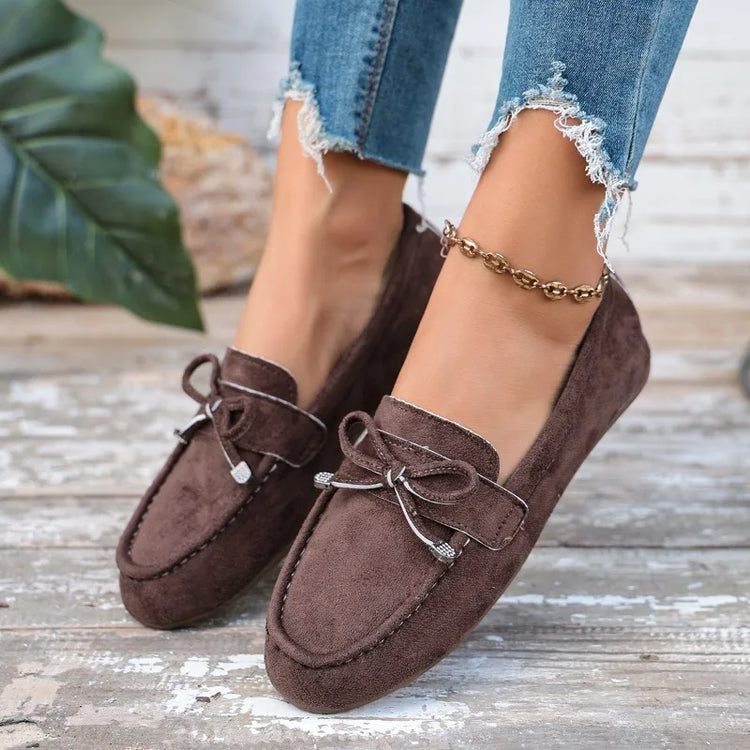 2026 Retro Round Toe Shallow Mouth Women's Flats and Loafers Fashion Simple Comfort Non Slip Outdoor Women Shoes Балетки Женские