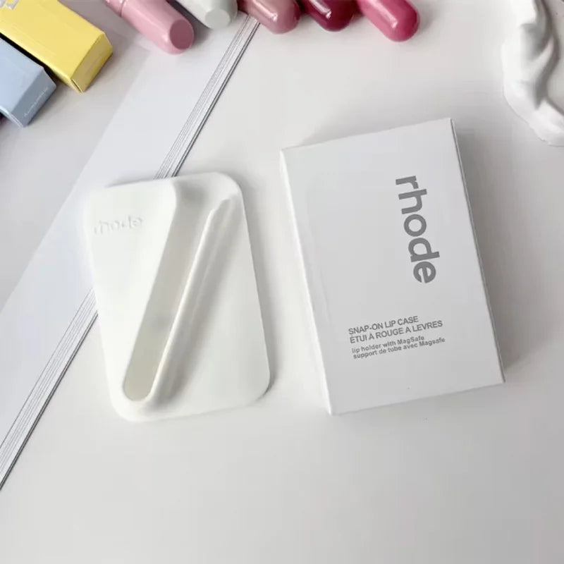 Hot‑Trend Lip Gloss Magnetic Back Design, Silicone Phone Back Holder, Stable Attachment for Simple Convenient Daily Use