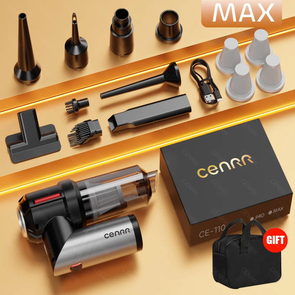 CENRR 998000PA Car Vacuum Cleaner Mini Cordless Powerful Wireless Car Cleaner HandHeld Portable Vacuum Cleaner Home Appliance