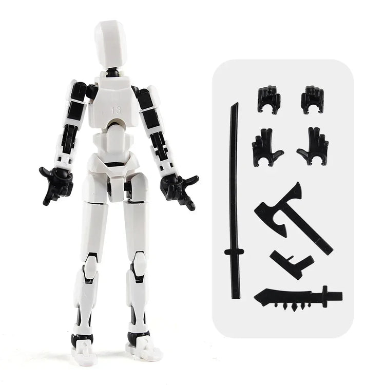 13 Action Figure Titan Multi-Jointed Movable Shapeshift Robot T13 Action Mannequin Character And Dog Figure Toys Gifts