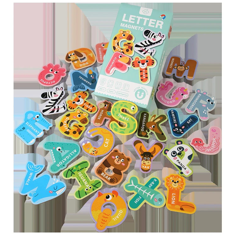 Refrigerator magnets for children's letter and , magnetic puzzles, Montessori early education educational toys for kindergarten