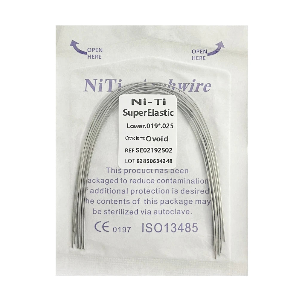 10pcs/Pack AG Dental Orthodontic Arch Wires NITI  Round / Rectangular Oval Form Ortho Arch Wire Dentist Tool