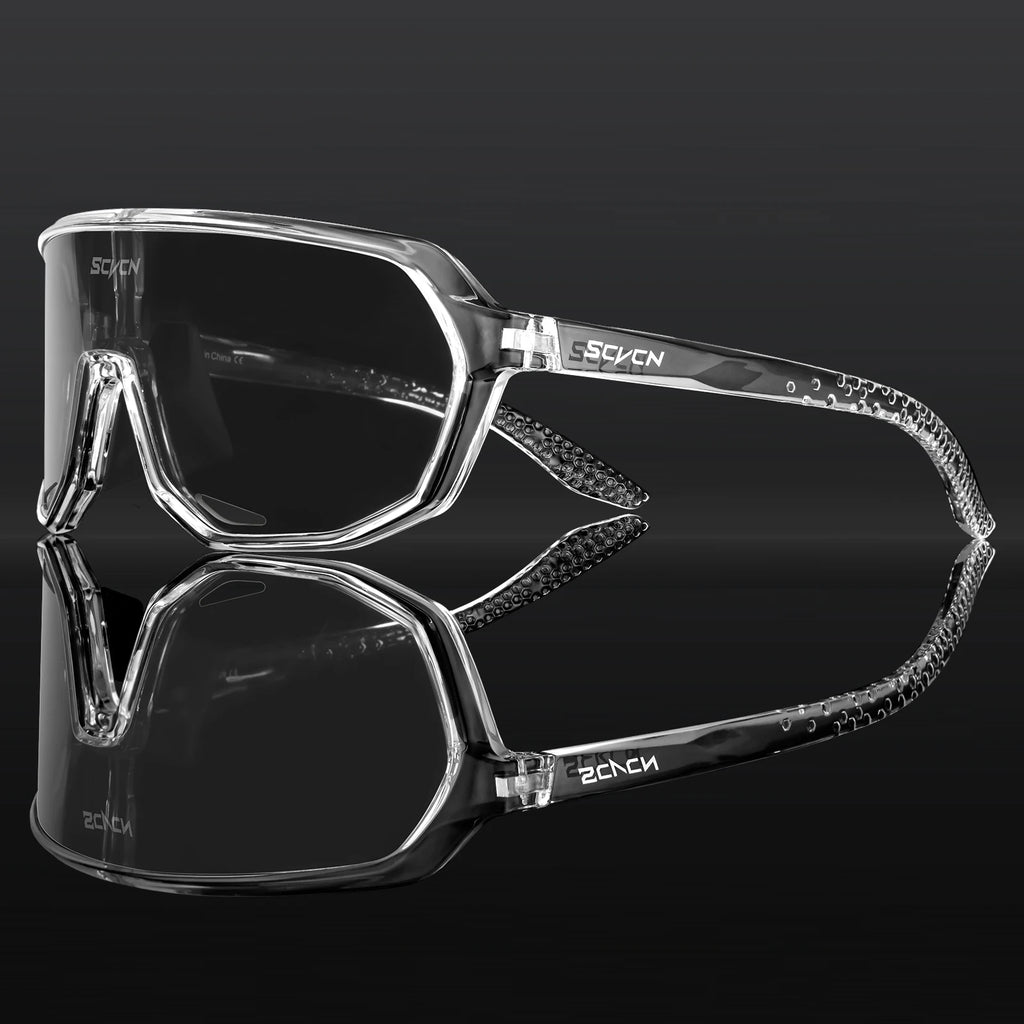 SCVCN Hiking Eyewear Sports Glasses for Men MTB Bike Bicycle Sports UV400 Hunting Driving Cycling Glasses Fashion Sunglasses