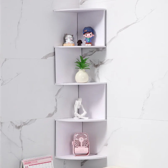 Stylish Wall Shelf Modern Design Space Saver for Books Decor in Bedroom or Office