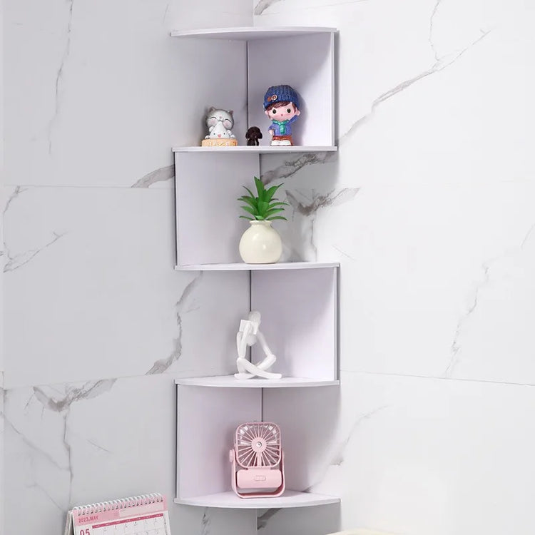 Stylish Wall Shelf Modern Design Space Saver for Books Decor in Bedroom or Office