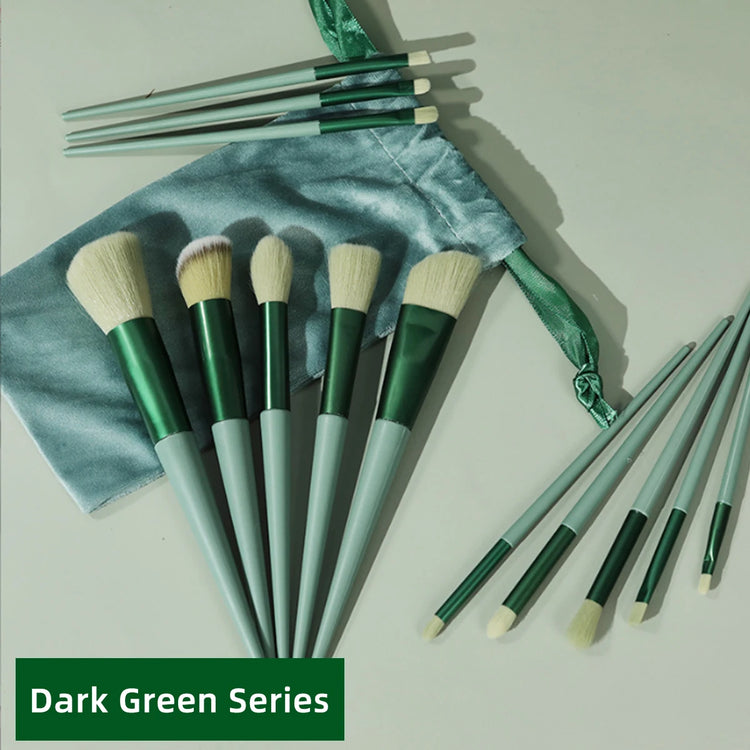 13pcs Makeup Brush Set Storage Bag Makeup Set Eye Shadow Brush Soft Makeup Brush Eye Cheek Brush Set