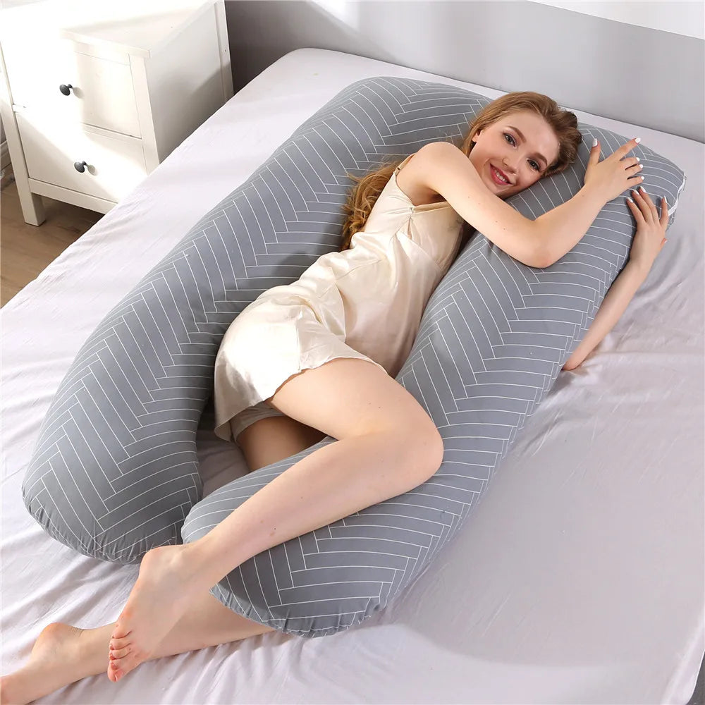 PANGDUBE Pregnancy Pillow 130x70cm Waist Support for Pregnant Women Sleeping Nursing Cushion Breastfeeding Maternity Body Pillow