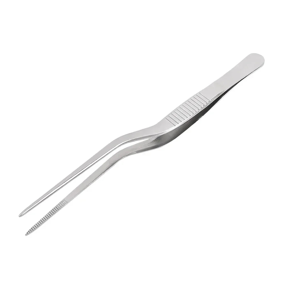 3/1Pcs Kitchen Tweezer Utensil BBQ Tweezer Food Clip Kitchen Bar Chief Tong Stainless Steel Portable for Picnic Barbecue Cooking