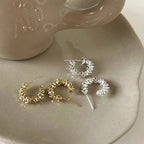 LATS New Fashion Trend Unique Design Elegant Exquisite Irregular C Shape Earrings Female Jewelry Party Premium Gift Wholesale