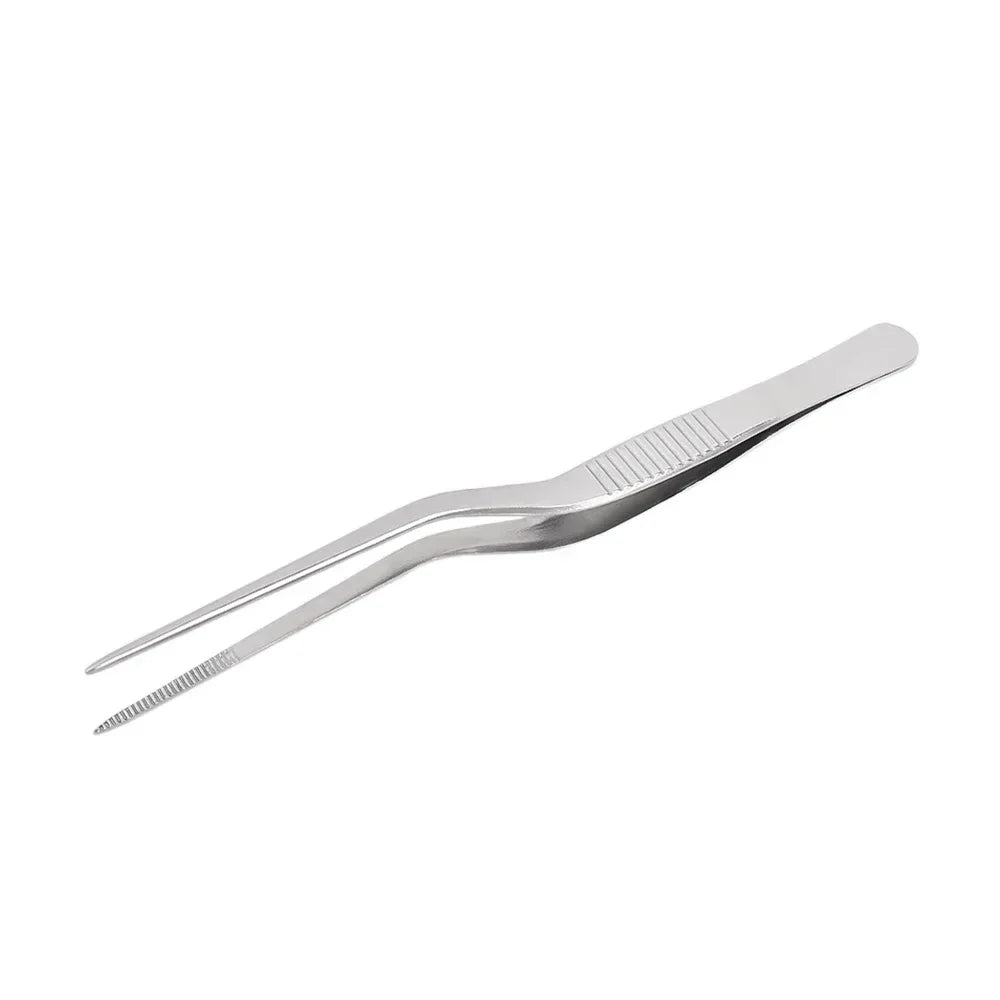 3/1Pcs Kitchen Tweezer Utensil BBQ Tweezer Food Clip Kitchen Bar Chief Tong Stainless Steel Portable for Picnic Barbecue Cooking