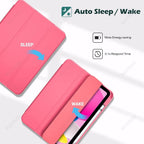 For iPad 12th A19 11th A16 Tablet Case 10.2 9th 8th 7th Pro 11 Air 11 4 5 10.9 inch 12.9 13 M2 M3 M4 Slim Stand Hard Back Cover