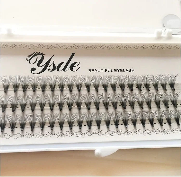 HBZGTLAD 8-18mm 60 Bundles/Set Natural 6/10/20D Black 0.07mm Fiber Lashes False Eyelashes Extension Beauty Tips Big Eye Tools