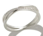 Stainless Steel Ring for Women Inlaid Zircon Rings Waterproof Romantic Fashion Jewelry