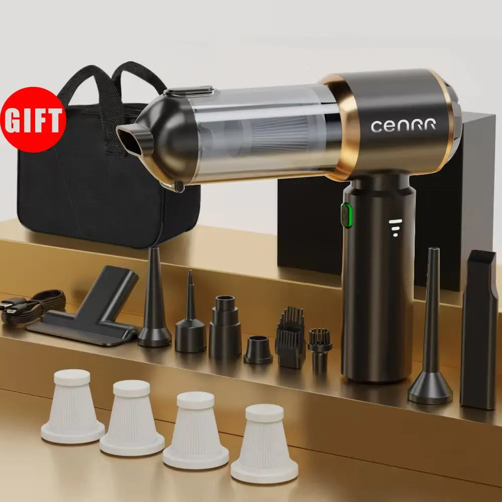CENRR Mini Car Vacuum Cleaner Cordless Powerful Wireless Car Cleaner HandHeld Portable Vacuum Cleaner Cleaning Machine