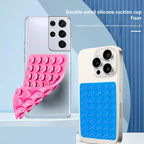 Silicone Mobile Phone Fixing Suction Cup Double Sided Fixed Pad Car Mounted Bracket Phone Case Universal Anti Slip Suction Cup