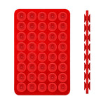 Silicone Mobile Phone Fixing Suction Cup Double Sided Fixed Pad Car Mounted Bracket Phone Case Universal Anti Slip Suction Cup