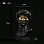 European Home Decoration David Head ResinStatues Statues Home Decor  Modern Abstract Art  Bust Sculpture Art Sketch Practice
