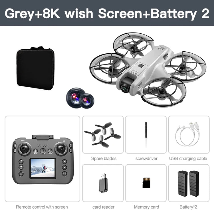 Original V666 Mini Drone 4K Professional Aerial 8k Dual Camera Intelligent obstacle avoidance  Brushless Quadcopter Kid RC Toys