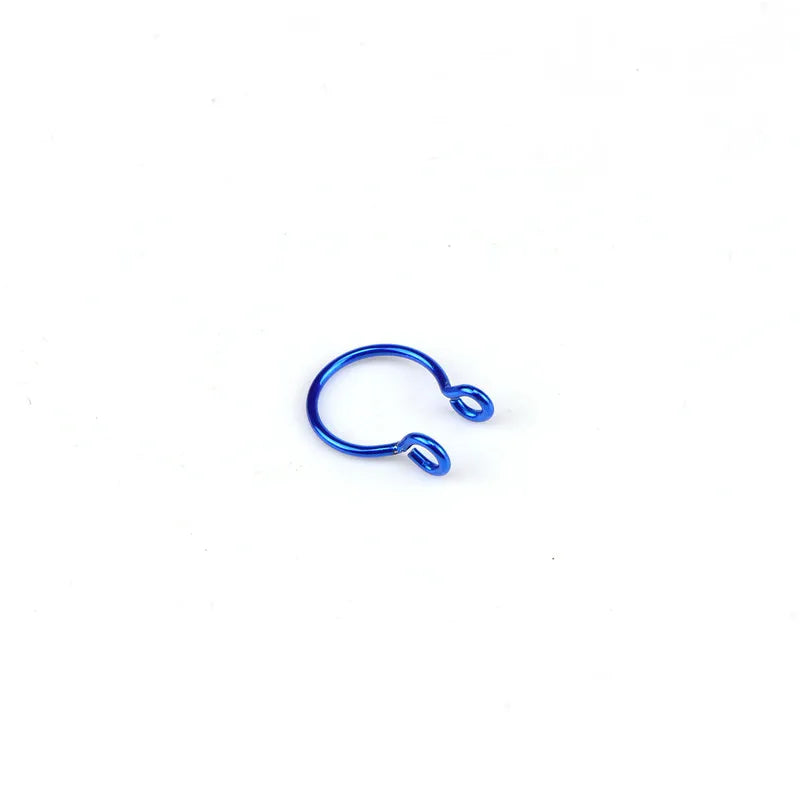 Women Fake Piercing Nose Ring Hoop Septum Piercing Nose Clip Rock HipHoop Stainless Steel Magnet Fashion Body Jewelry Wholesale