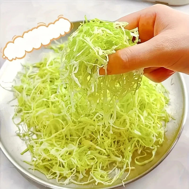 Multifunctional Kitchen Vegetable Cutter for Home Use, Vegetable Salad Shredder, Food Grater, Stainless Steel, Safe for Hands, E