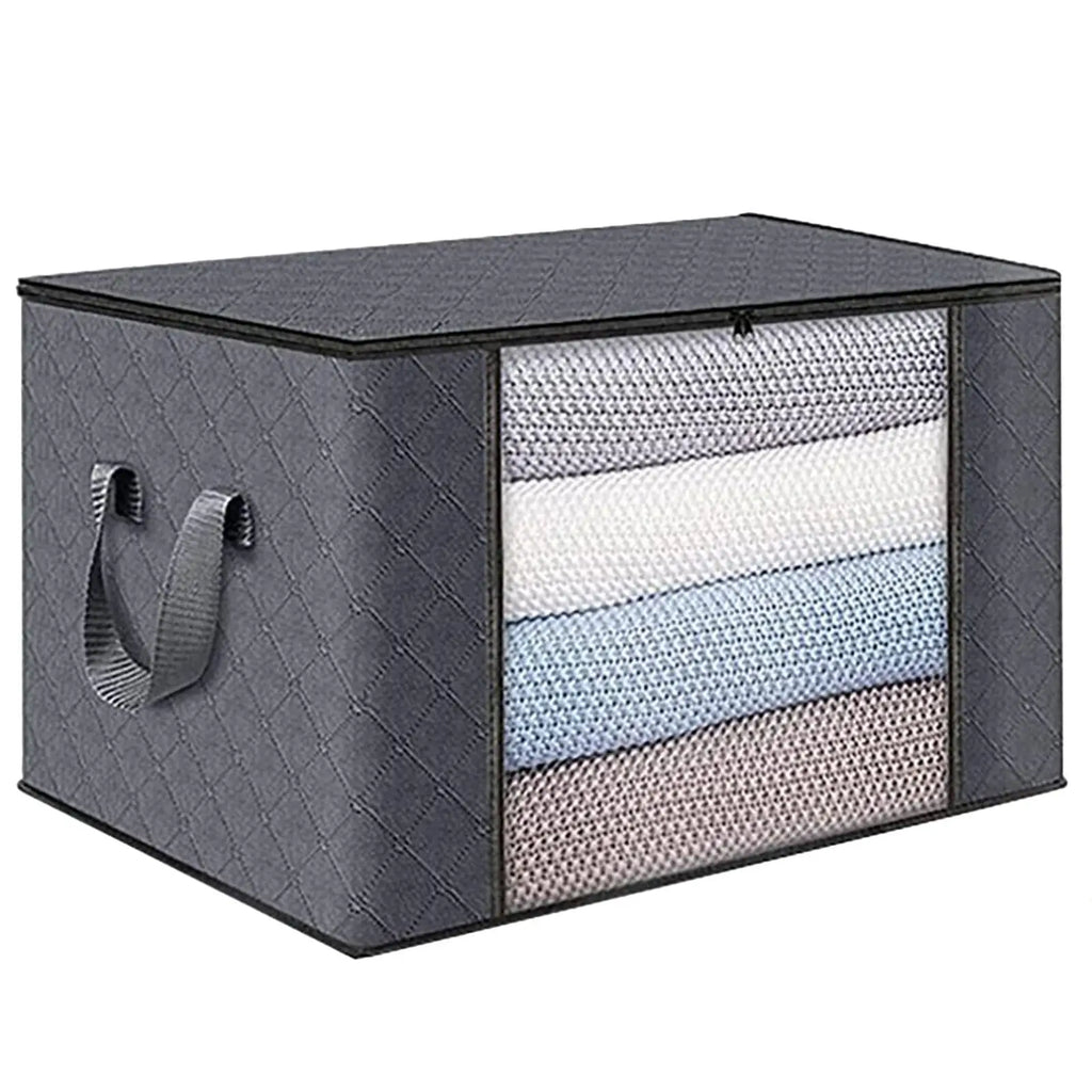 Foldable Under Bed Storage Containers with Clear Window Underbed Toy Organizers and Clothing Storage Bags Closet Storage Bins
